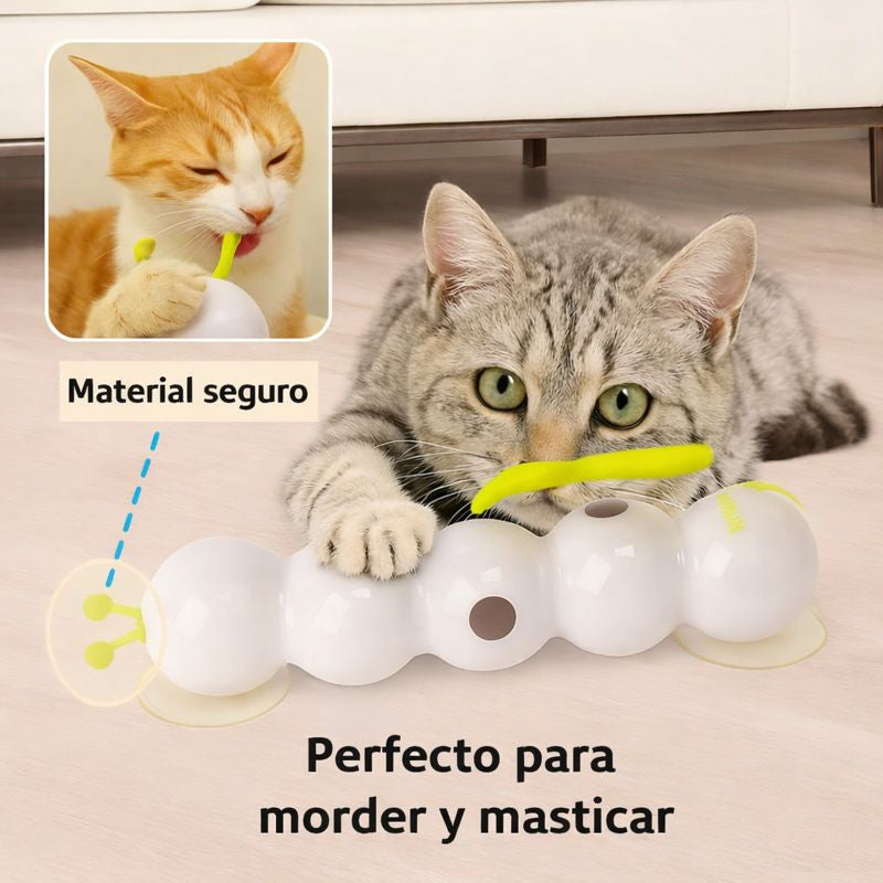 Juguete oruga eléctrico interactivo para gatos